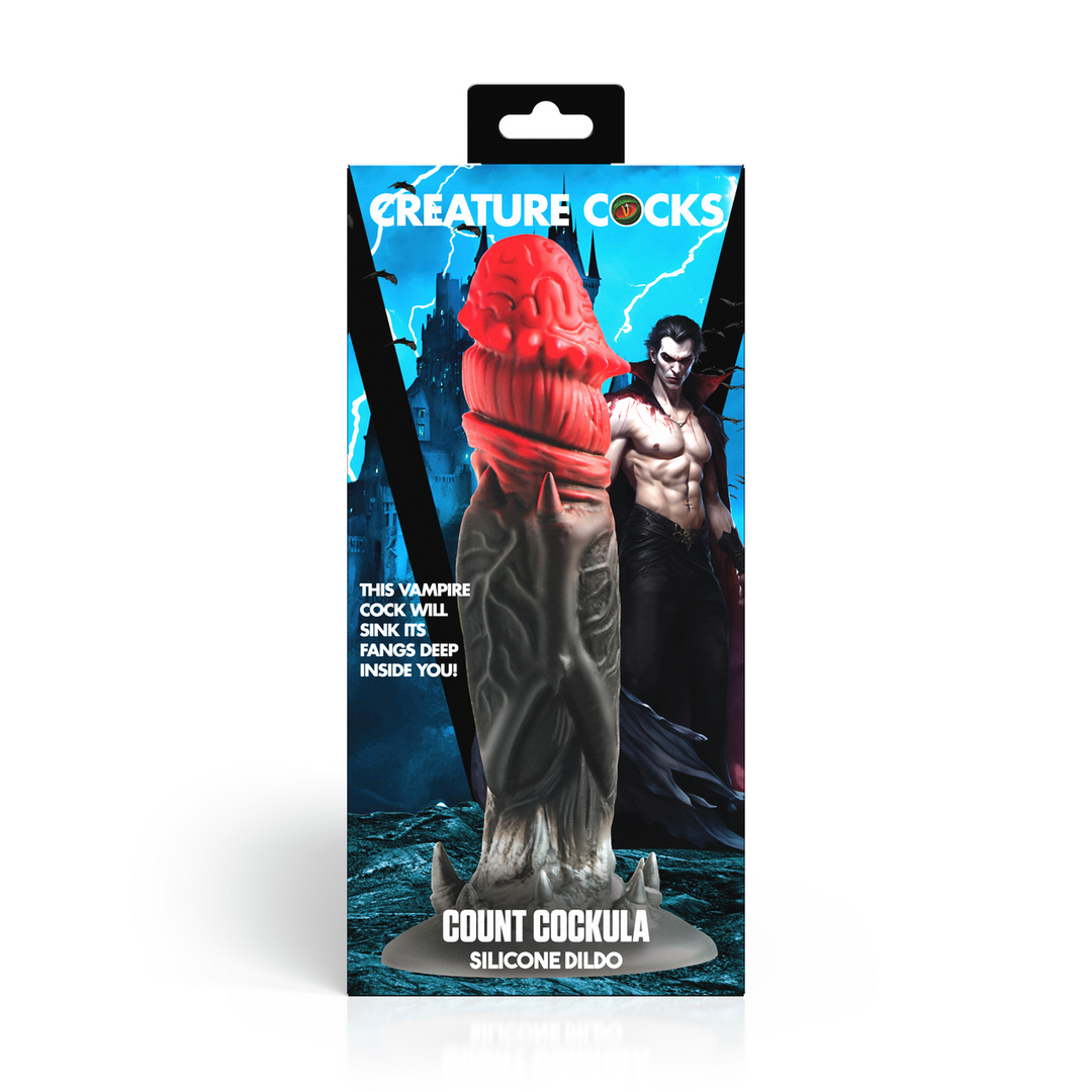 Count Cockula - Silicone Dildo - Red/Black 3