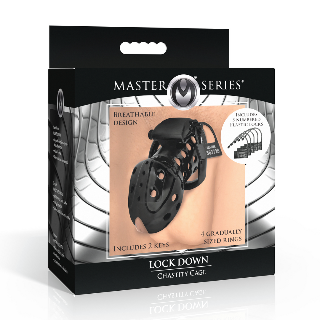 Lock Down - Chastity Cage - Black 2