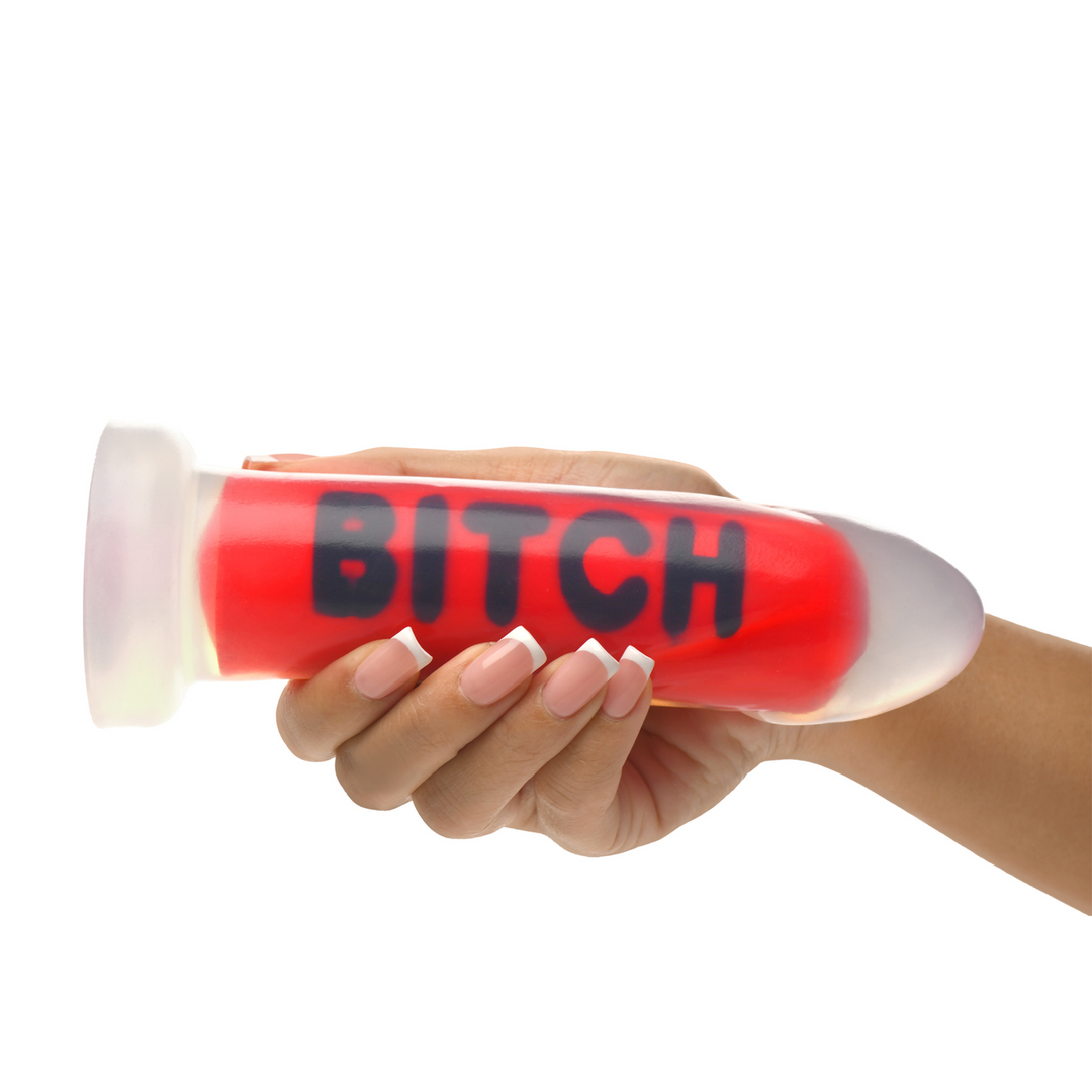 BITCH - Silicone Dildo - Red 5