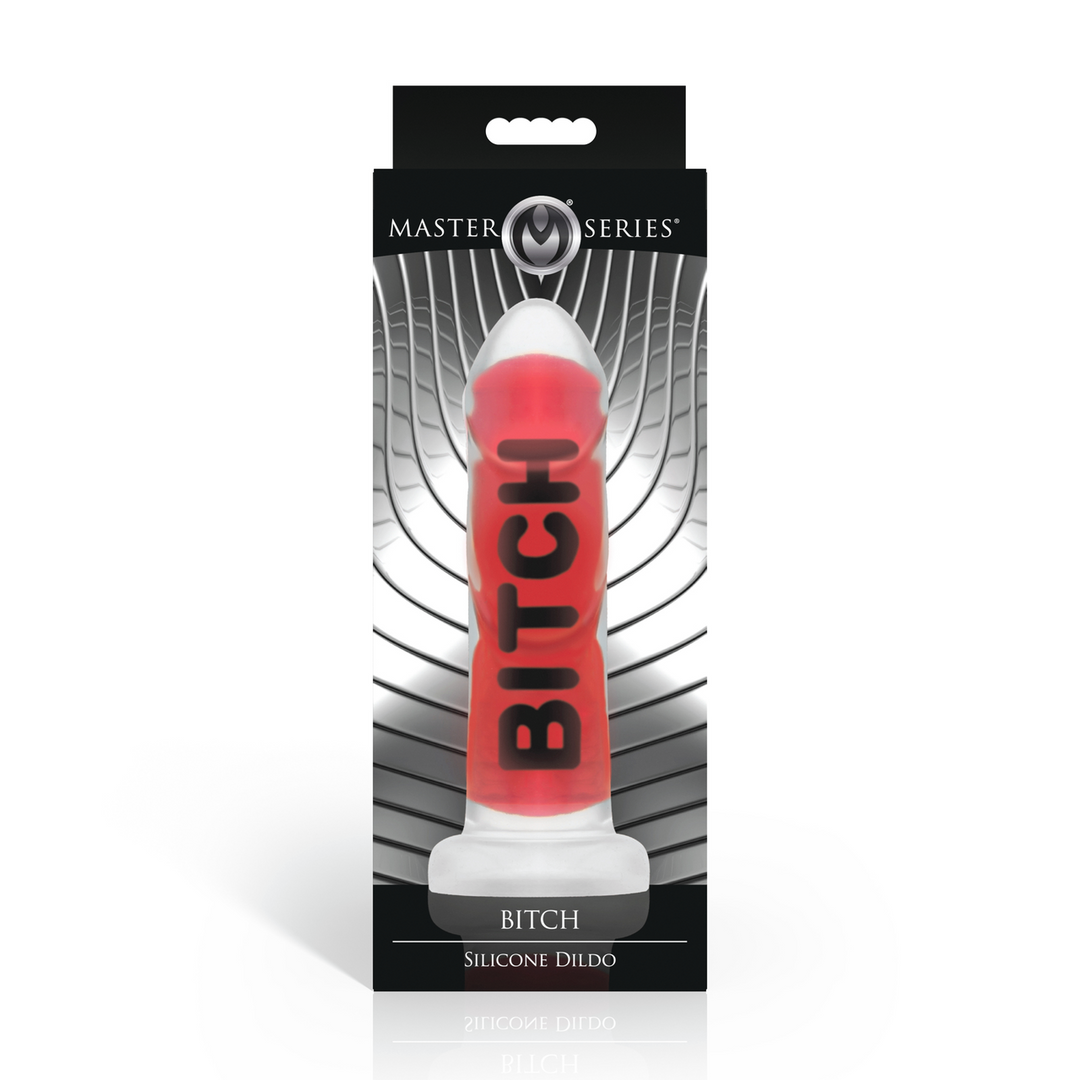 BITCH - Silicone Dildo - Red 3