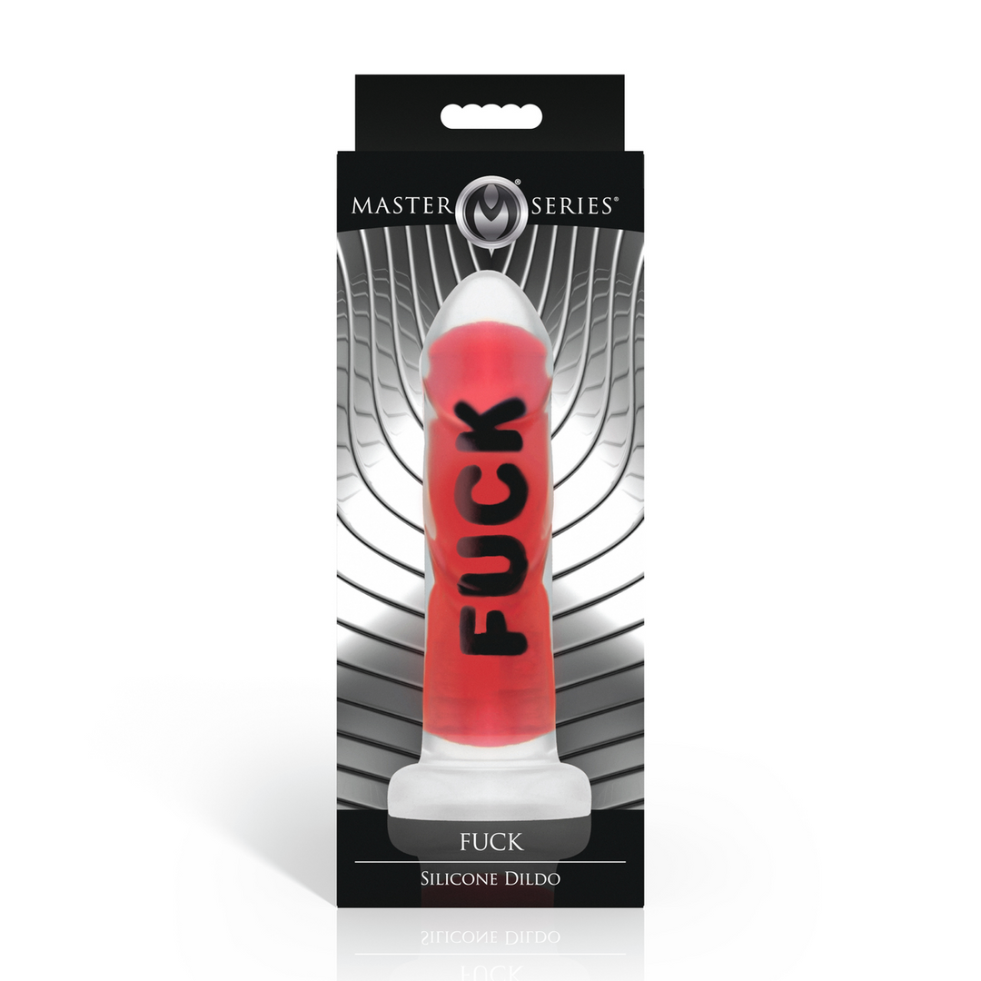 FUCK - Silicone Dildo - Red 3