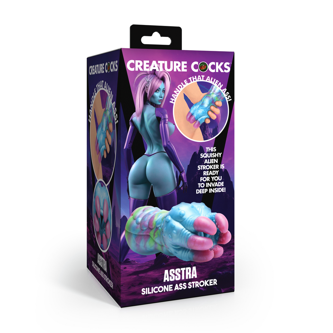 Asstra - Silicone Ass Stroker - Blue/Purple 2