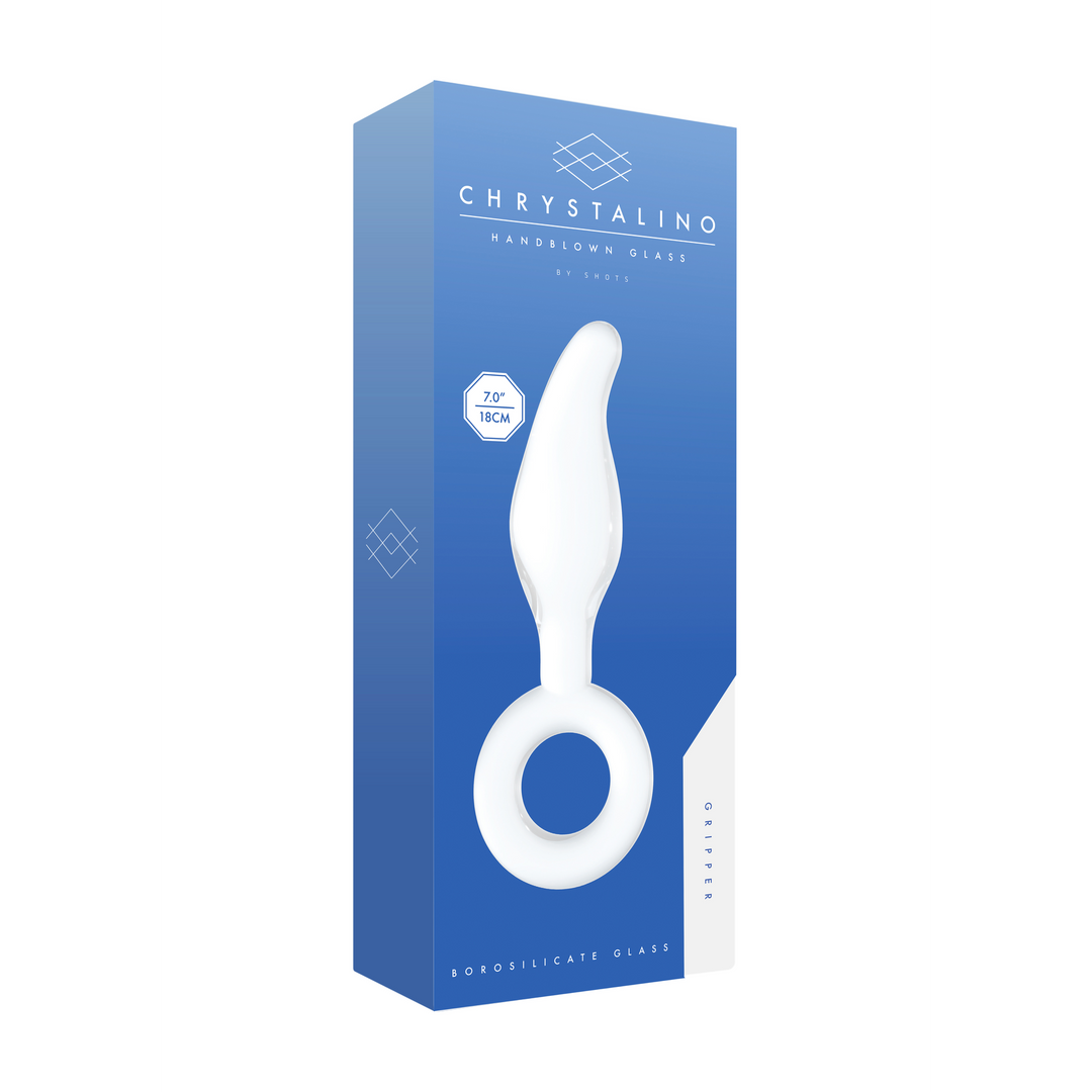 Gripper - Glass Dildo with Ring 4