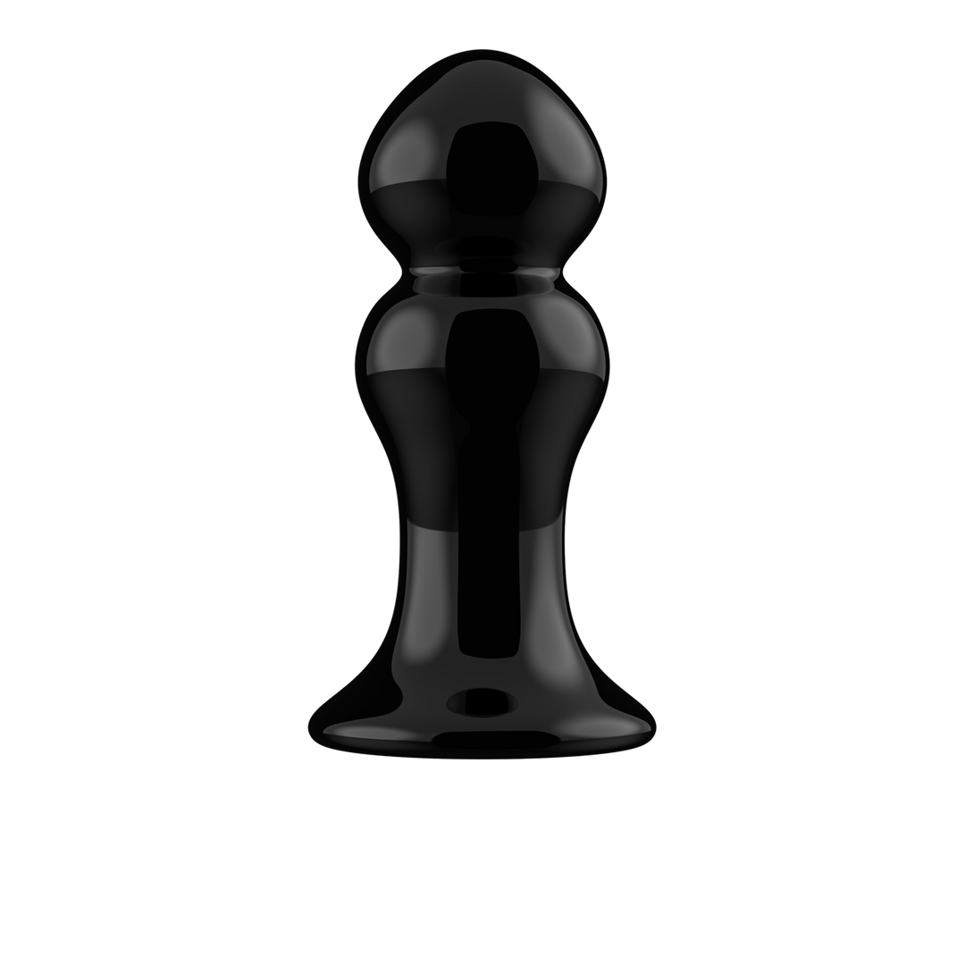 Rimly - Vibrating Glass Butt Plug with Suction Cup 5