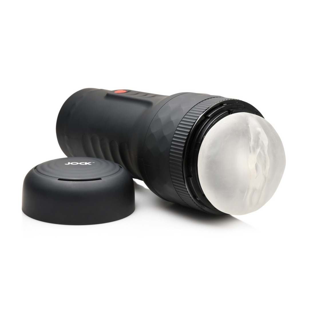 Tightening and Vibrating Masturbator - Black