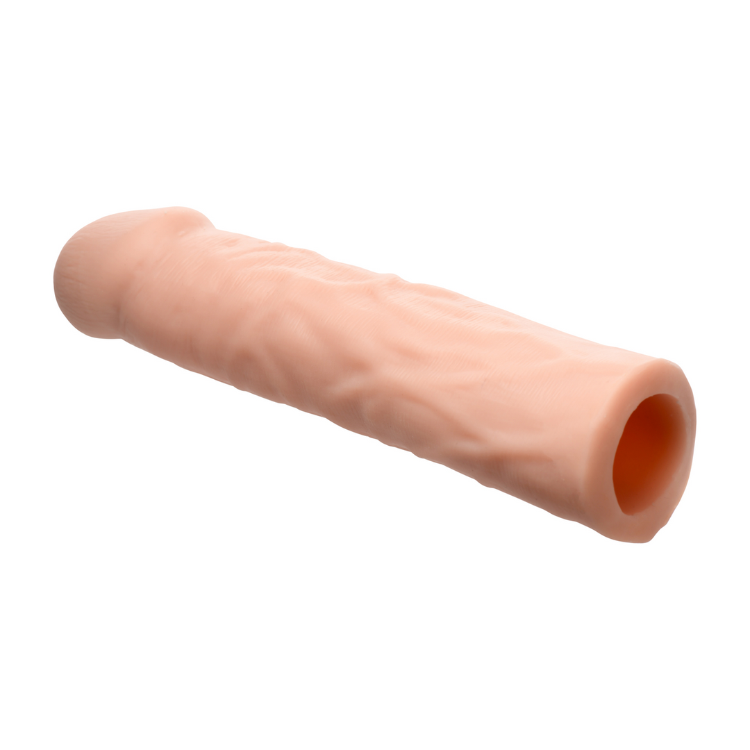 Enhancers - Vibrating Realistic Penis Extension with Remote Control - Light 3