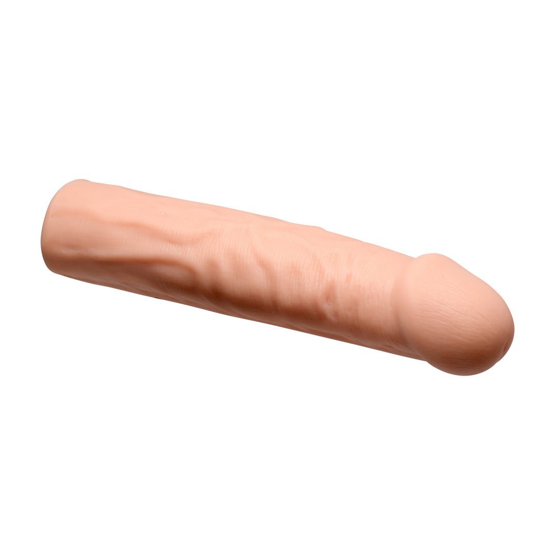 Enhancers - Vibrating Realistic Penis Extension with Remote Control - Light 4