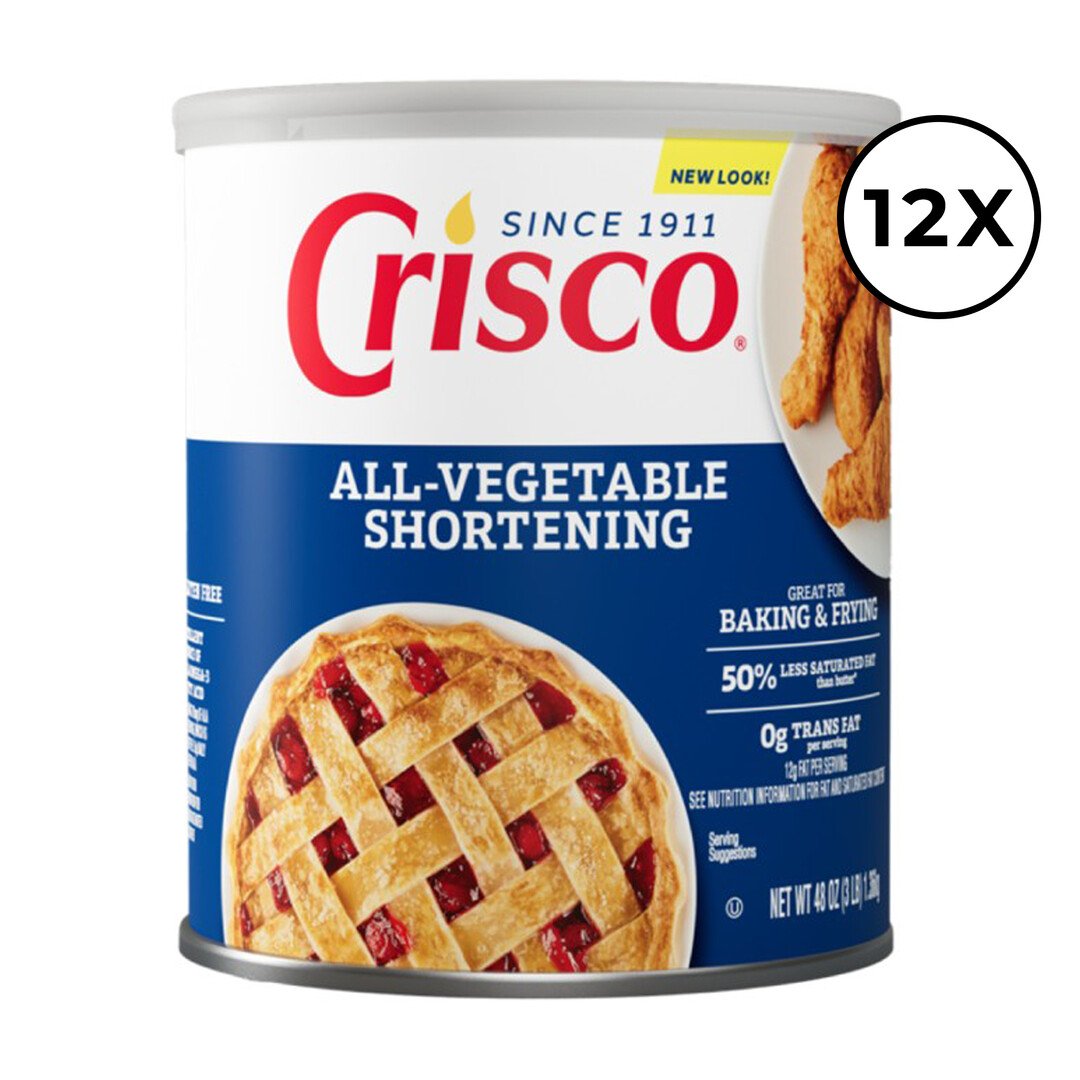 12 Pack All-Vegetable Shortening - 48 oz / 1360 gr