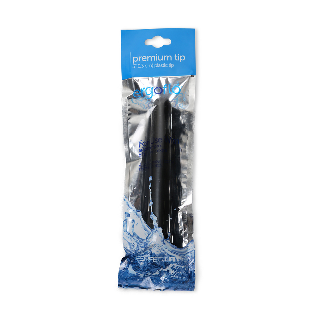Ergoflo - Premium Tip for Anal Shower - 5” / 13 cm - Black 2