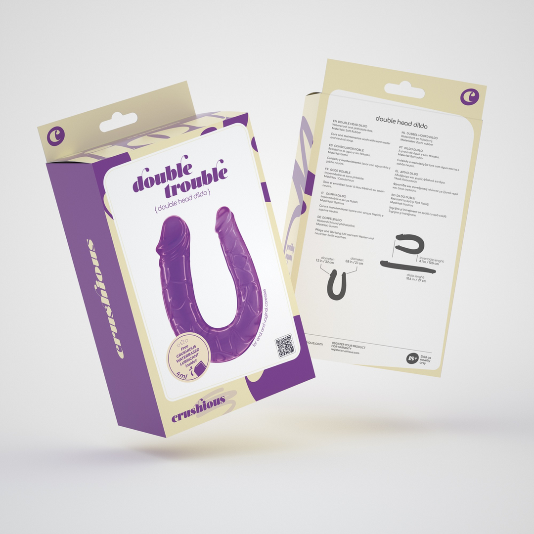 Double Trouble - Double Dildo - 10.6 / 27 cm - Purple 2