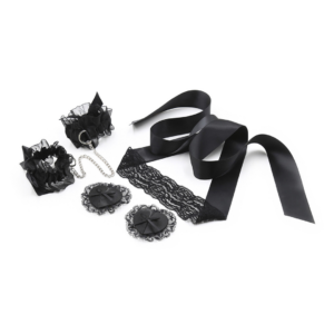 Lace Me Up - Bondage Lacy Set - Black
