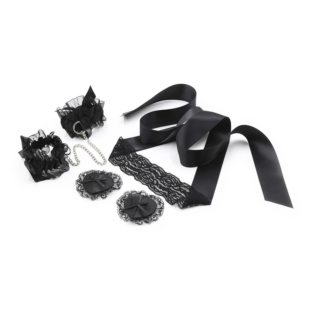 Lace Me Up - Bondage Lacy Set - Black