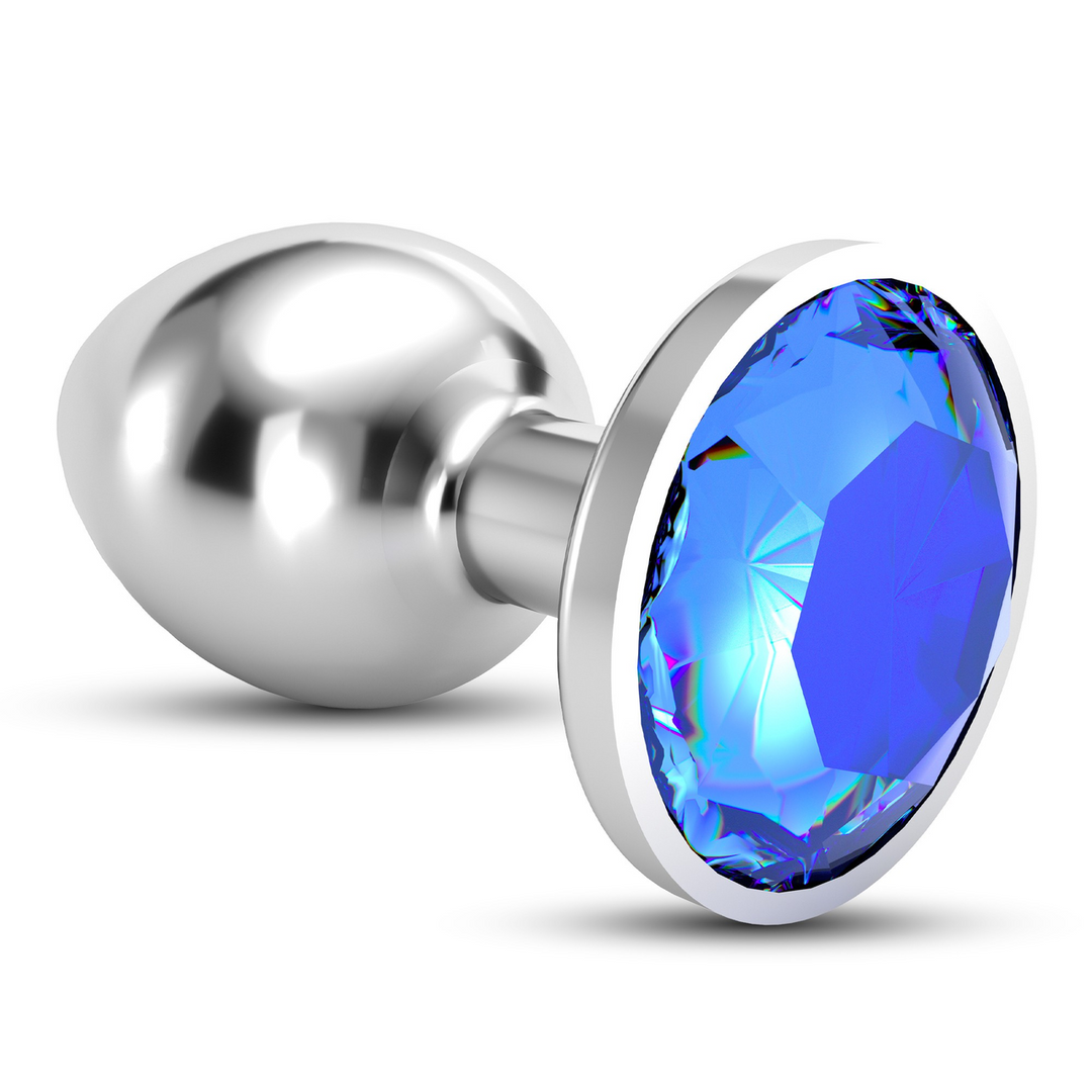 Bijou - Anal Jewel Plug - Small - Blue 5