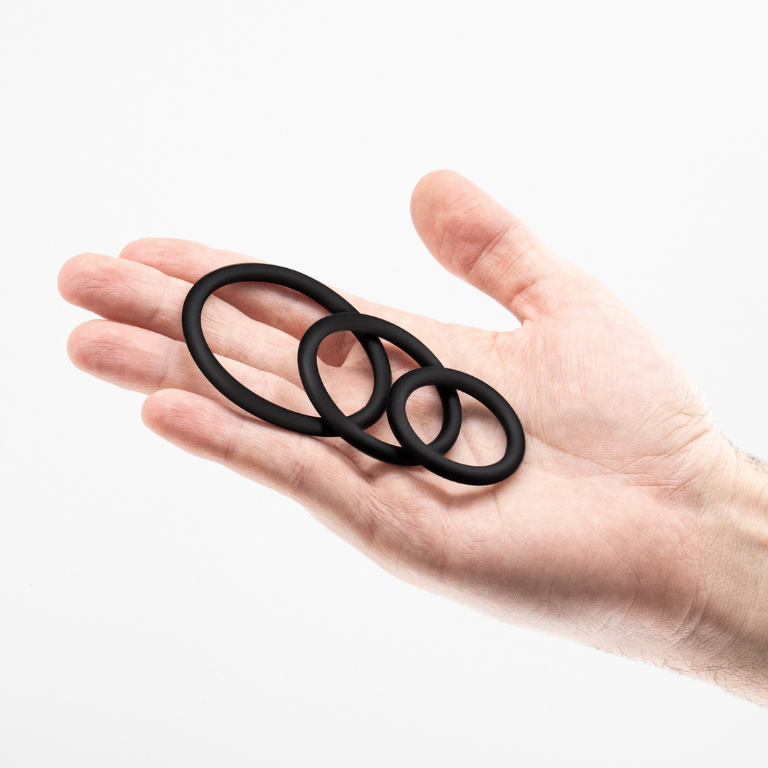 Bandoleros - Silicone Cockring Set - Black 6