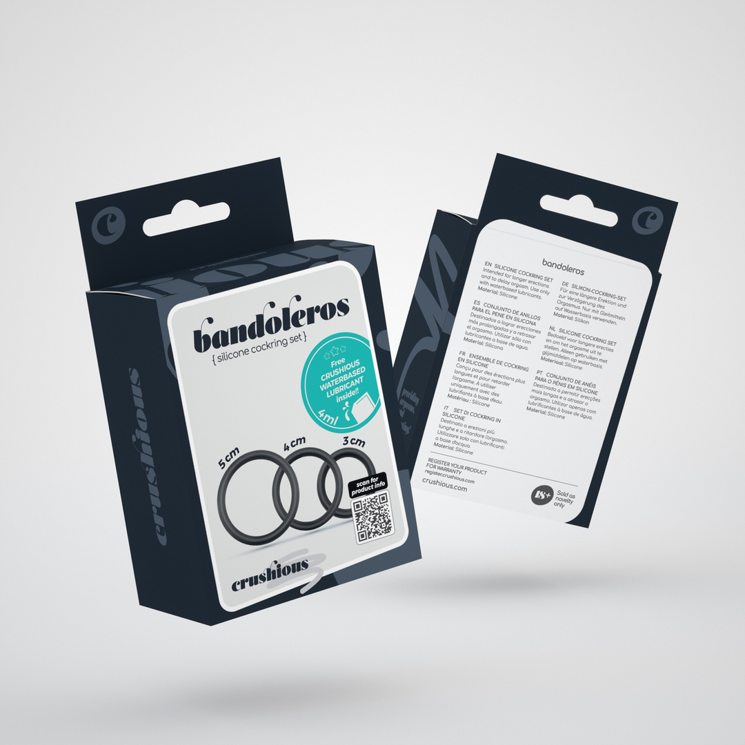 Bandoleros - Silicone Cockring Set - Black 2
