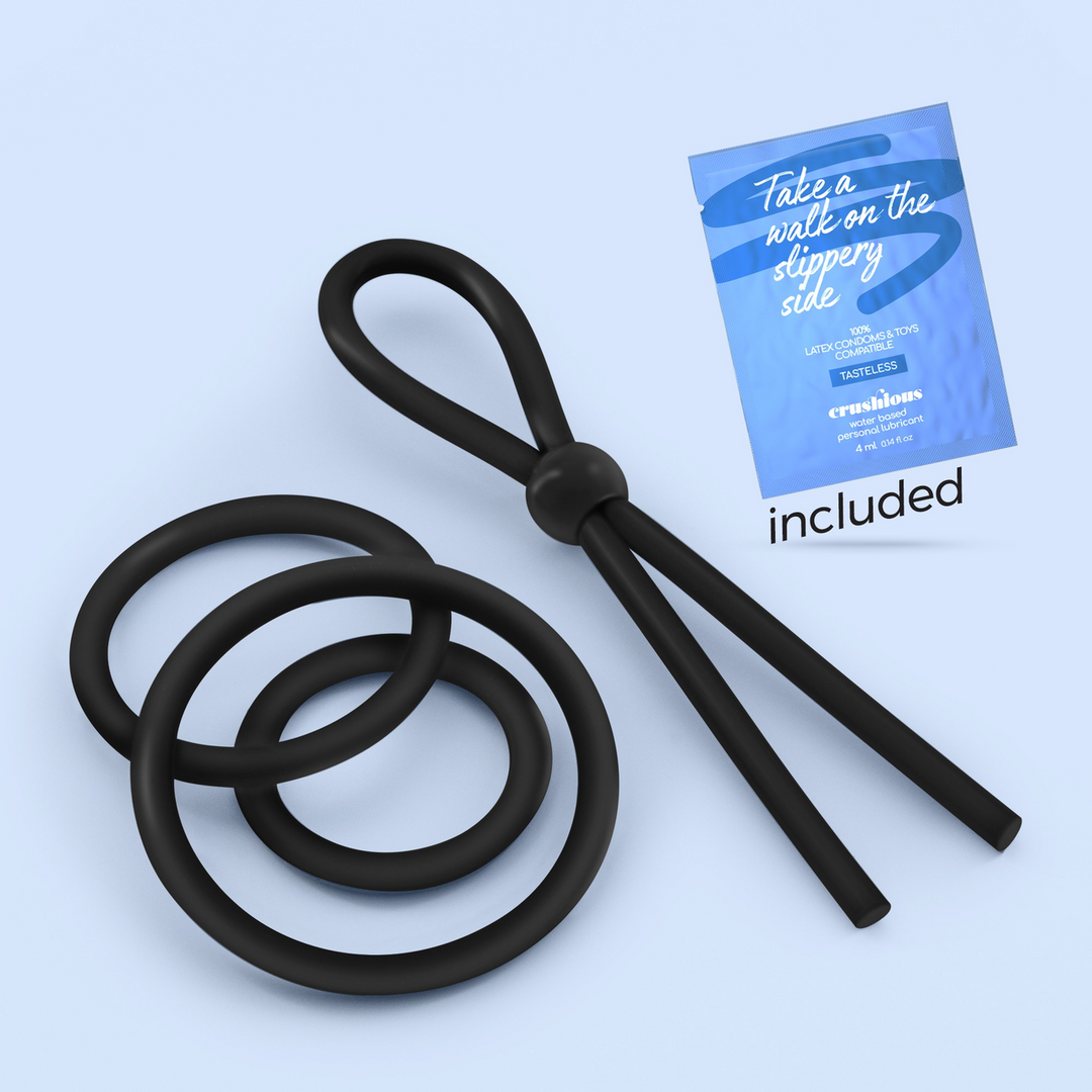 Daltons - Silicone Cockring Set - Black 6