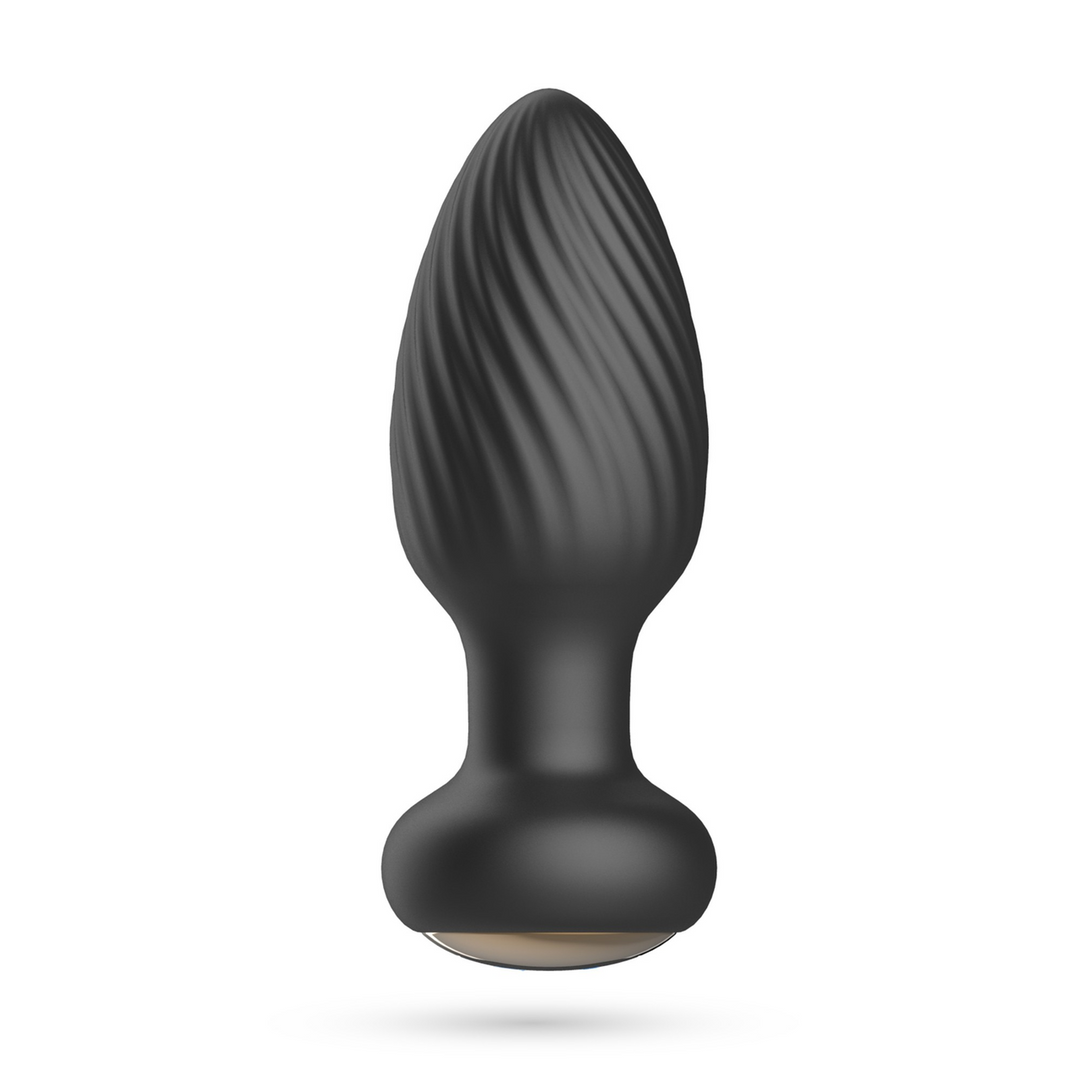 Twister - Rotating Anal Plug with Remote Control - Black 3