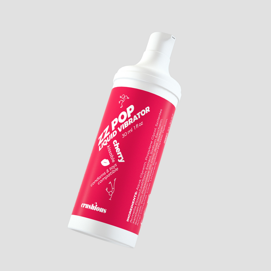 ZZ Pop - Kissable Liquid Vibrator - Cherry - 1 fl oz / 30 ml 3