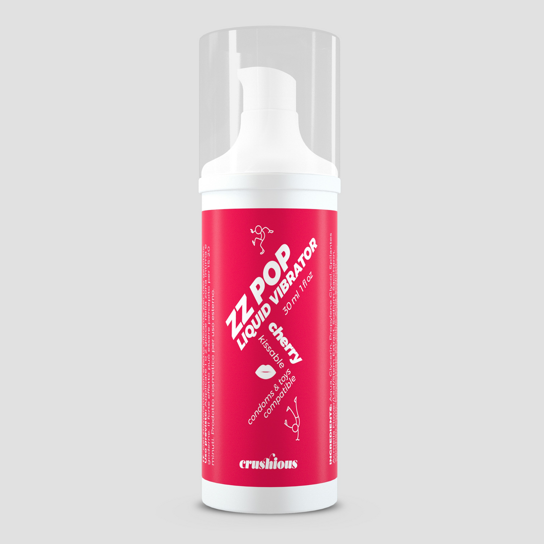 ZZ Pop - Kissable Liquid Vibrator - Cherry - 1 fl oz / 30 ml