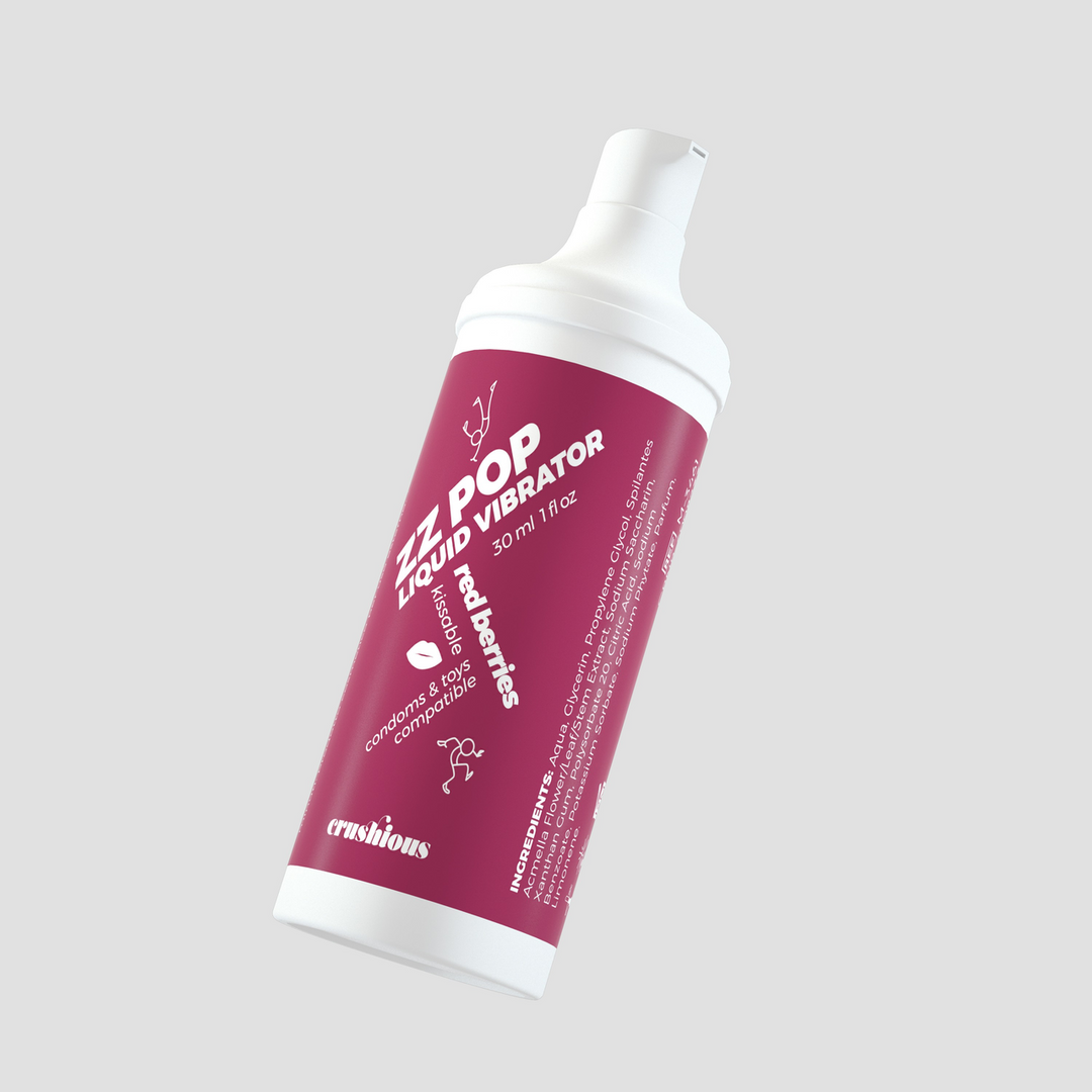 ZZ Pop - Kissable Liquid Vibrator - Red Berries - 1 fl oz / 30 ml 3