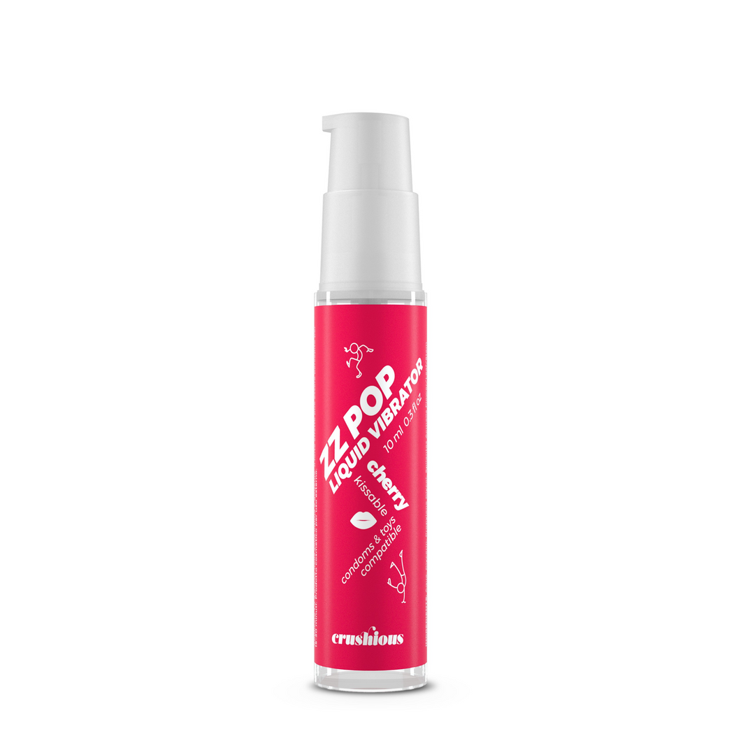 ZZ Pop - Kissable Liquid Vibrator - Cherry - 0.3 fl oz / 10 ml 2