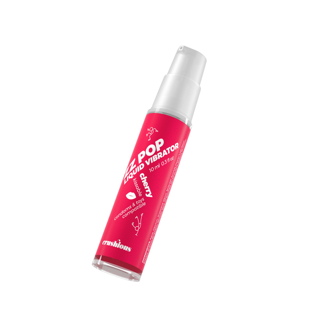 ZZ Pop - Kissable Liquid Vibrator - Cherry - 0.3 fl oz / 10 ml 3