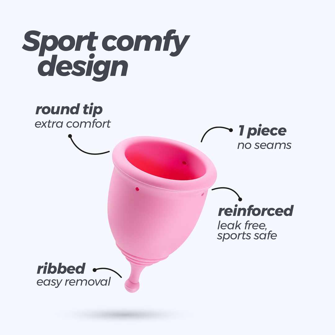 Minerva - Menstrual Cup with Pouch - XS - Pink 5