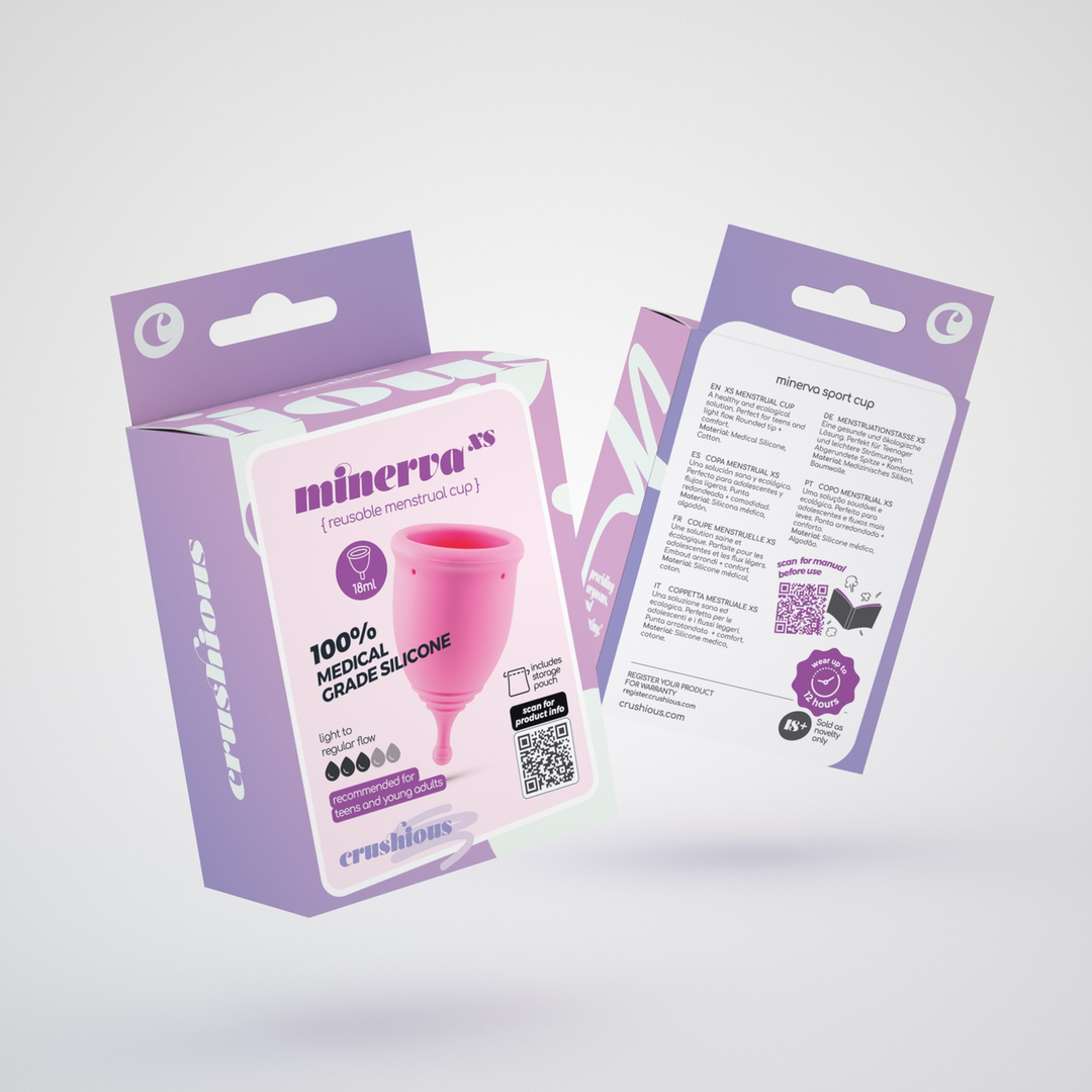 Minerva - Menstrual Cup with Pouch - XS - Pink 2