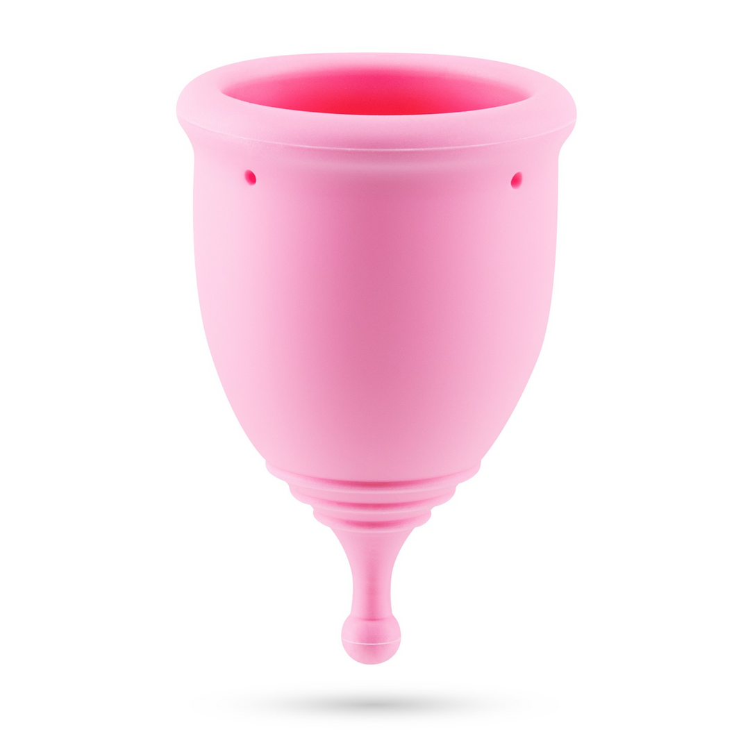 Minerva - Menstrual Cups with Pouch - S and L - Pink 5
