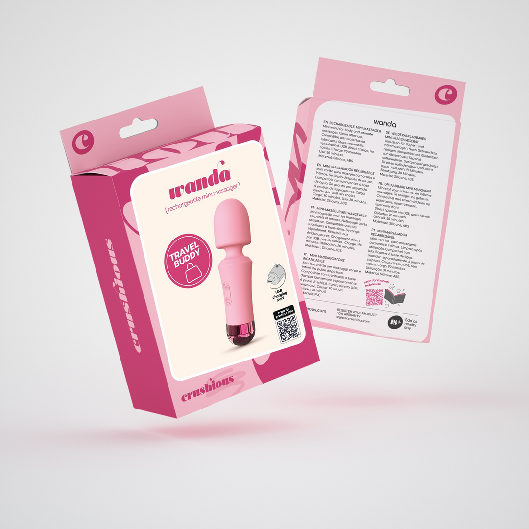 Wanda - Mini Rechargeable Wand Massager - Pink 2
