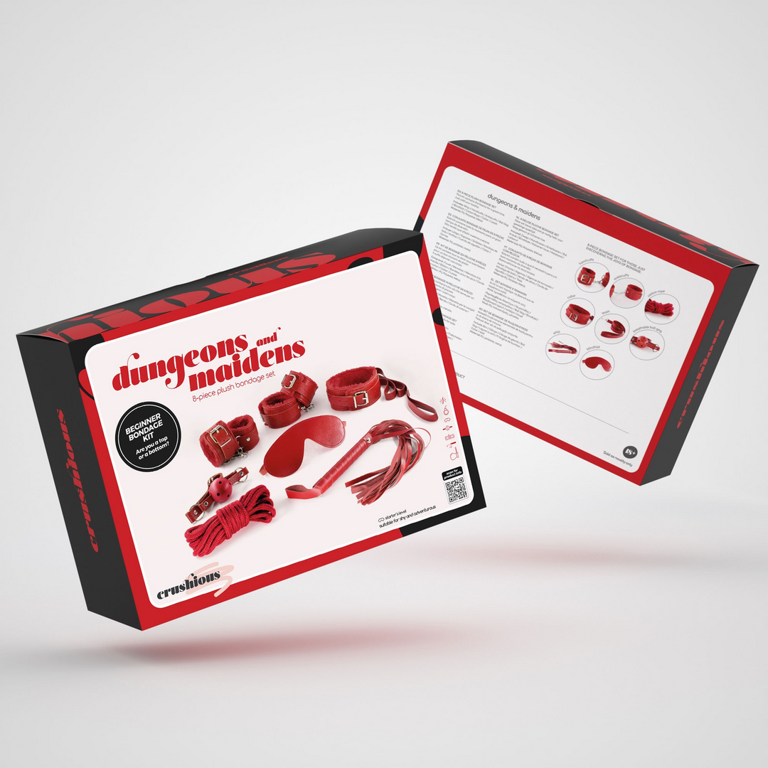 Dungeons and Maidens - 8 Piece BDSM Kit - Red 2