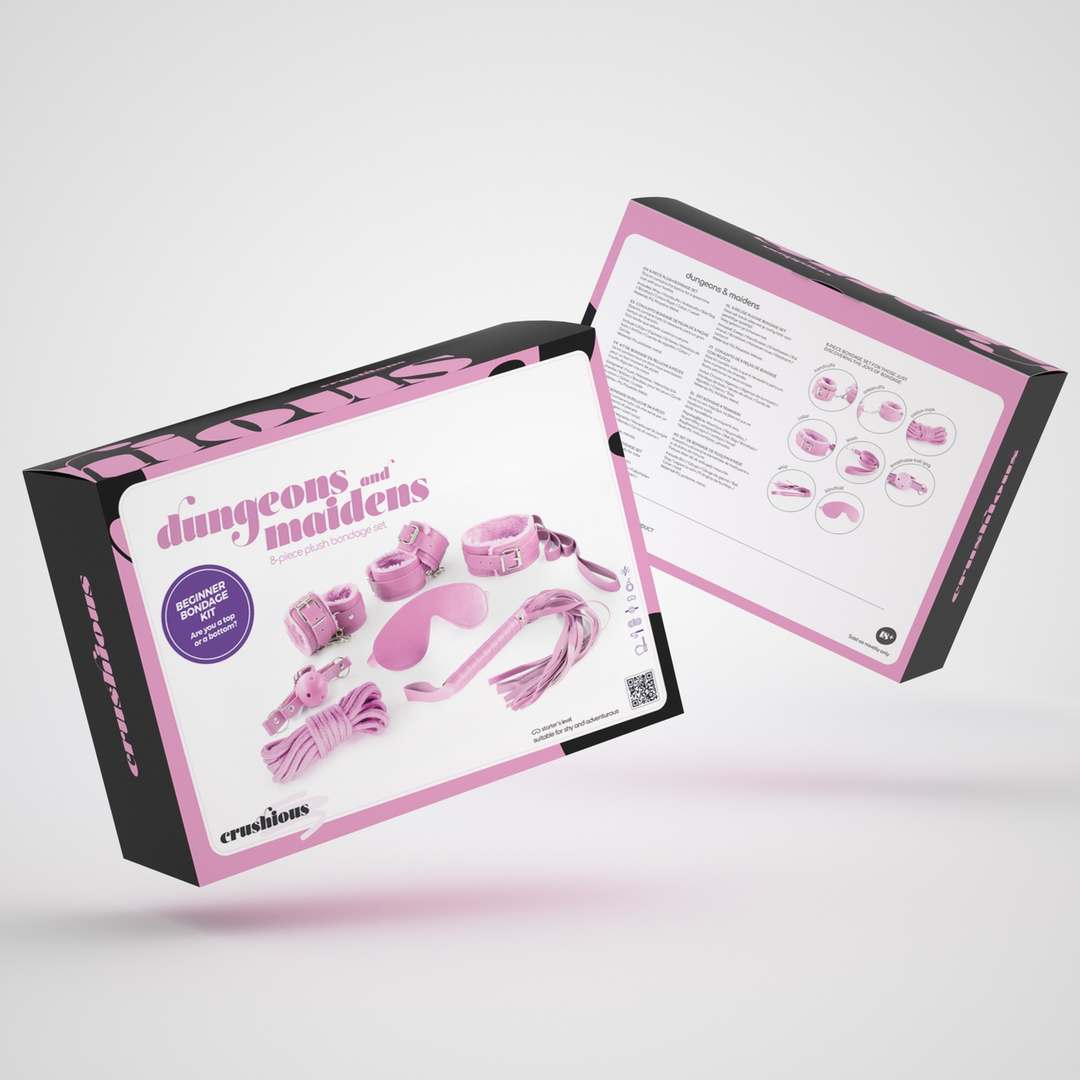 Dungeons and Maidens - 8 Piece BDSM Kit - Pink 2