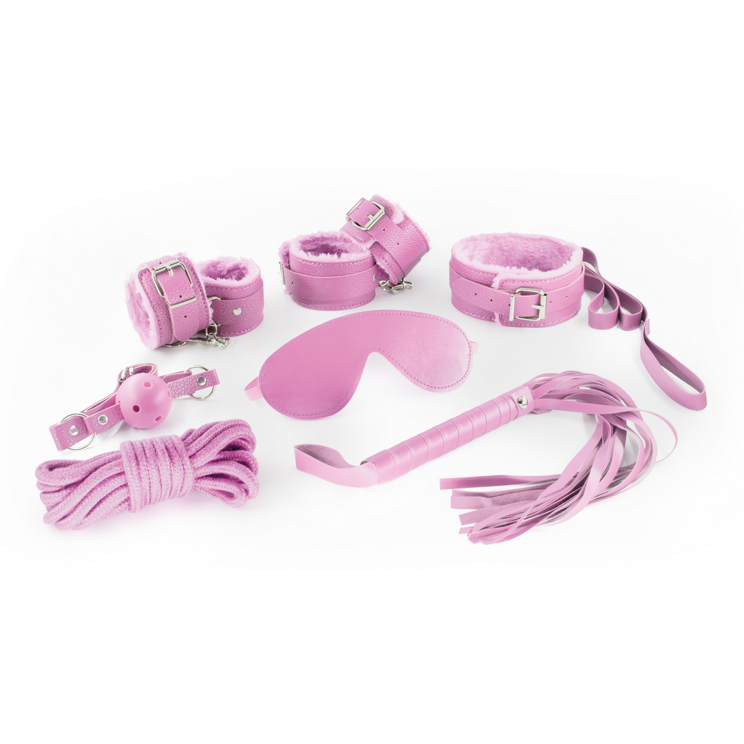 Dungeons and Maidens - 8 Piece BDSM Kit - Pink