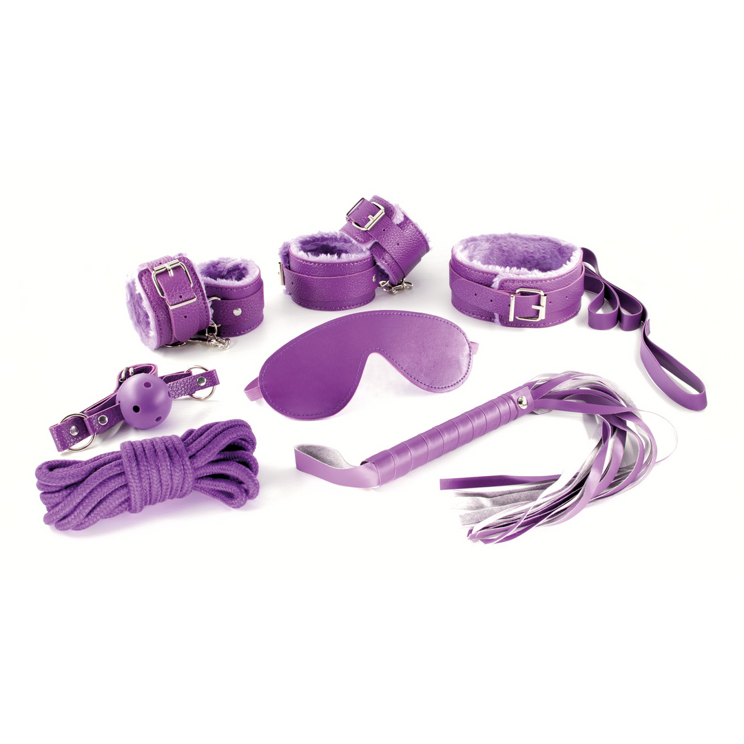 Dungeons and Maidens - 8 Piece BDSM Kit - Purple