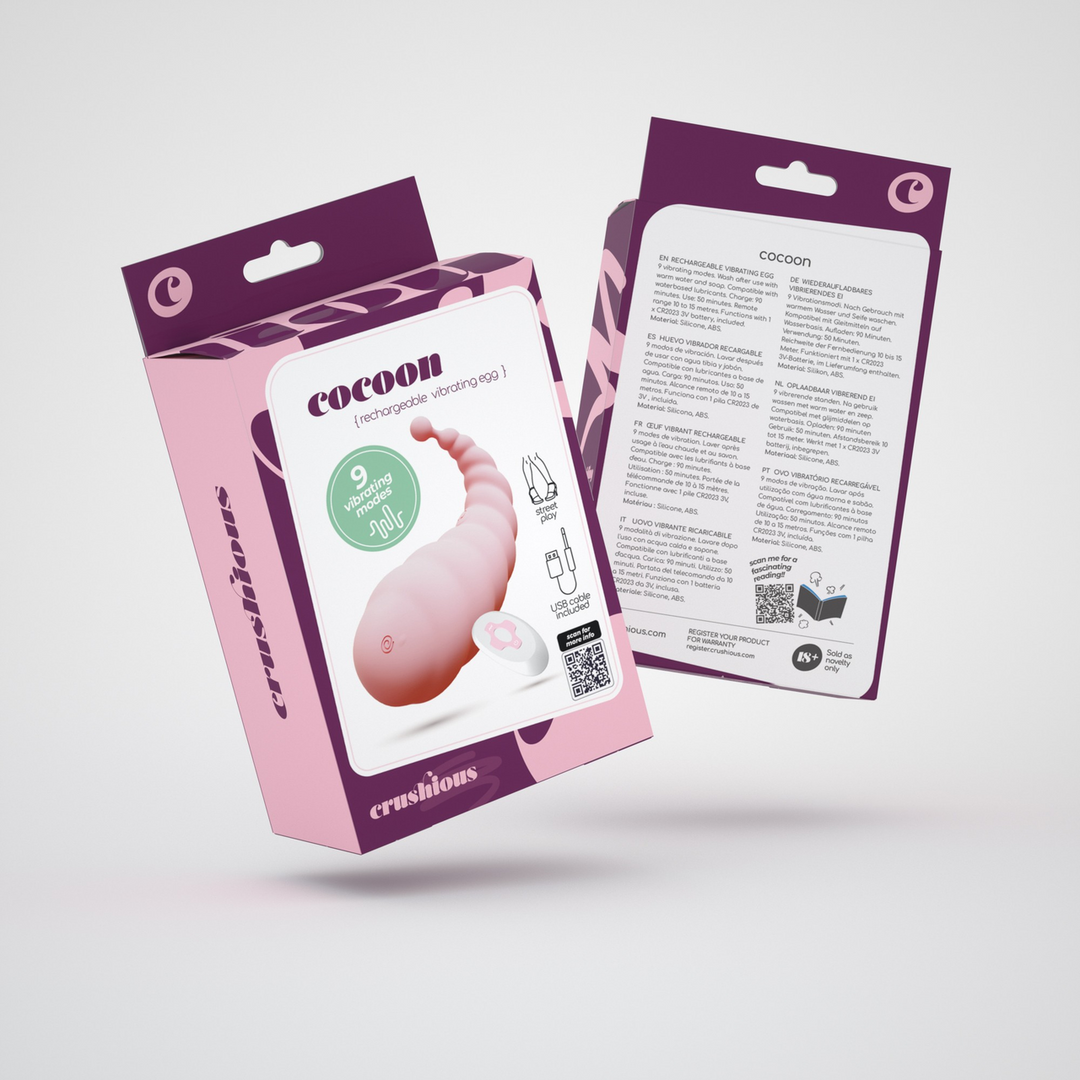 Cocoon - Rechargeable Vibrating Egg with Remote Control - Pink 2