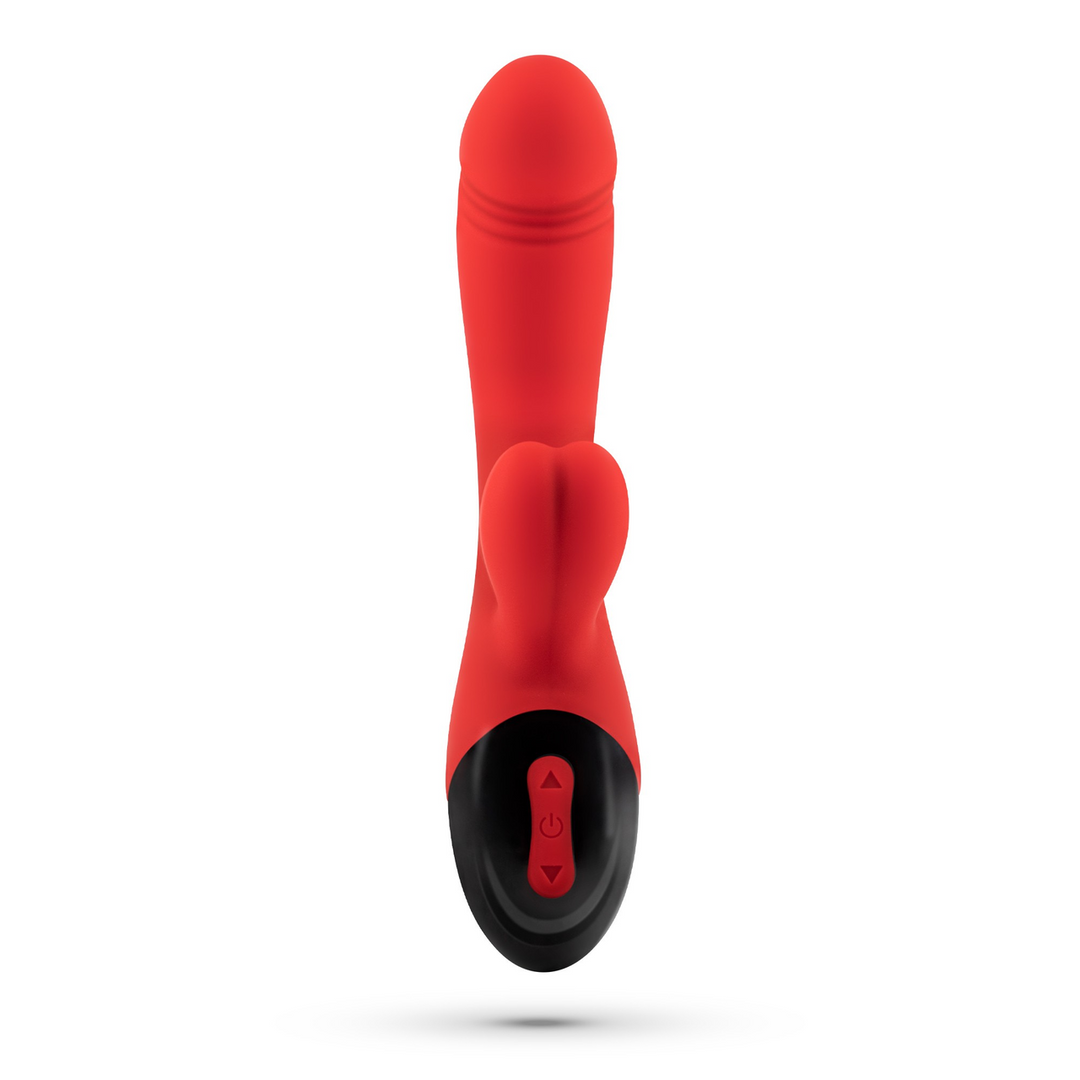 Dare Dong - Rechargeable Rabbit Vibrator - Red 5