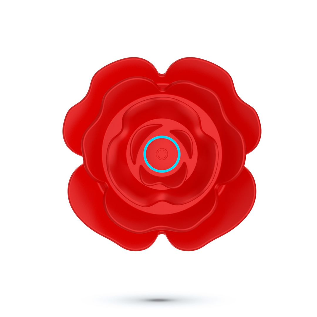 Giulietta - Rotating Anal Rose Plug with Remote Control - Red 5