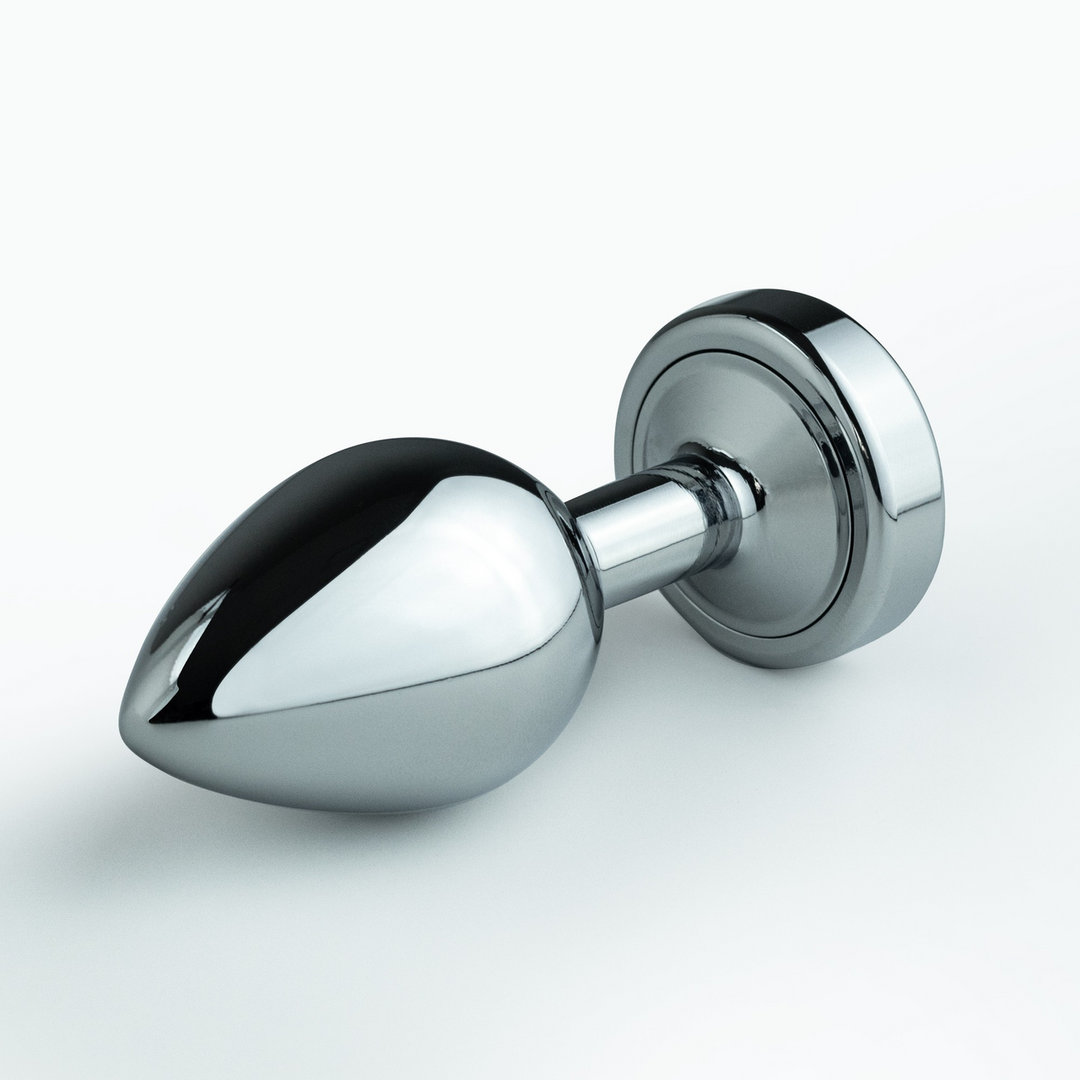Borealis - Metal Anal Plug with LED RGB - Medium - Silver 4