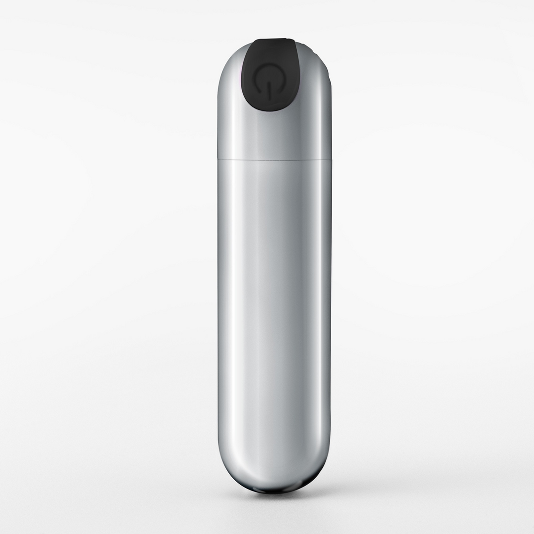 iMoan - Rechargeable Vibrating Bullet - Silver