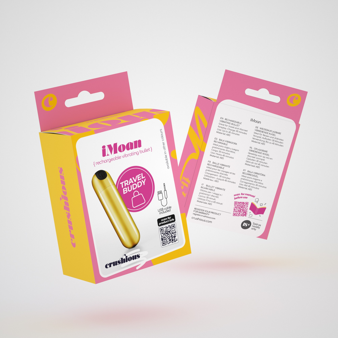 iMoan - Rechargeable Vibrating Bullet - Golden 2