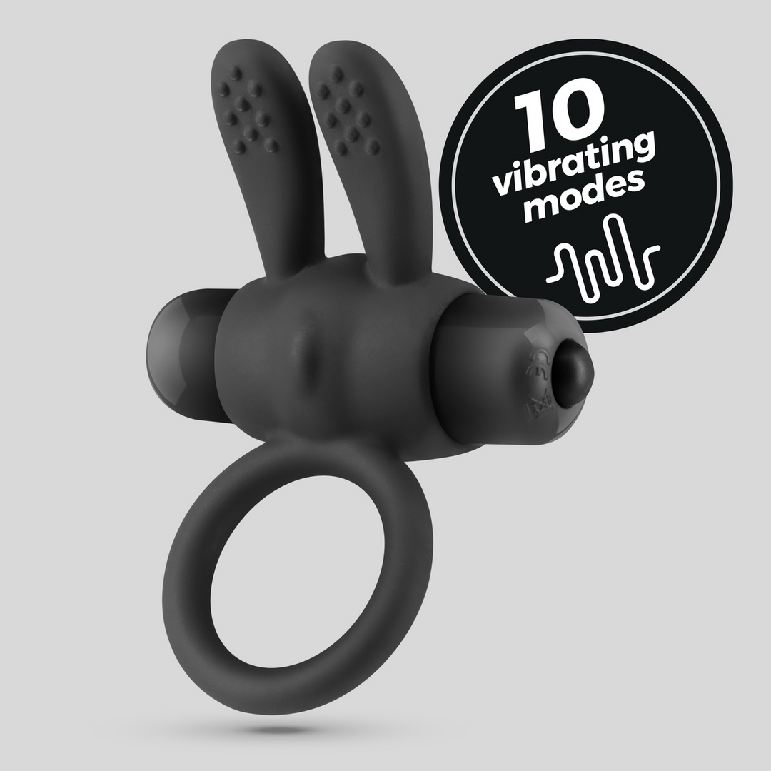 Pluto - Cockring with Vibrating Bullet - Black 6