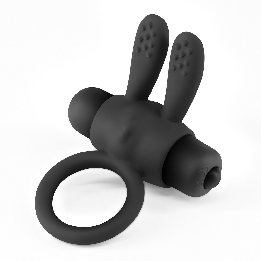 Pluto - Cockring with Vibrating Bullet - Black 5