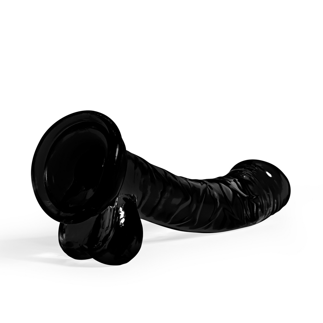 Hudini - Jelly Flexible Anal Dildo - 6.9/ 17,5 cm - Black 5