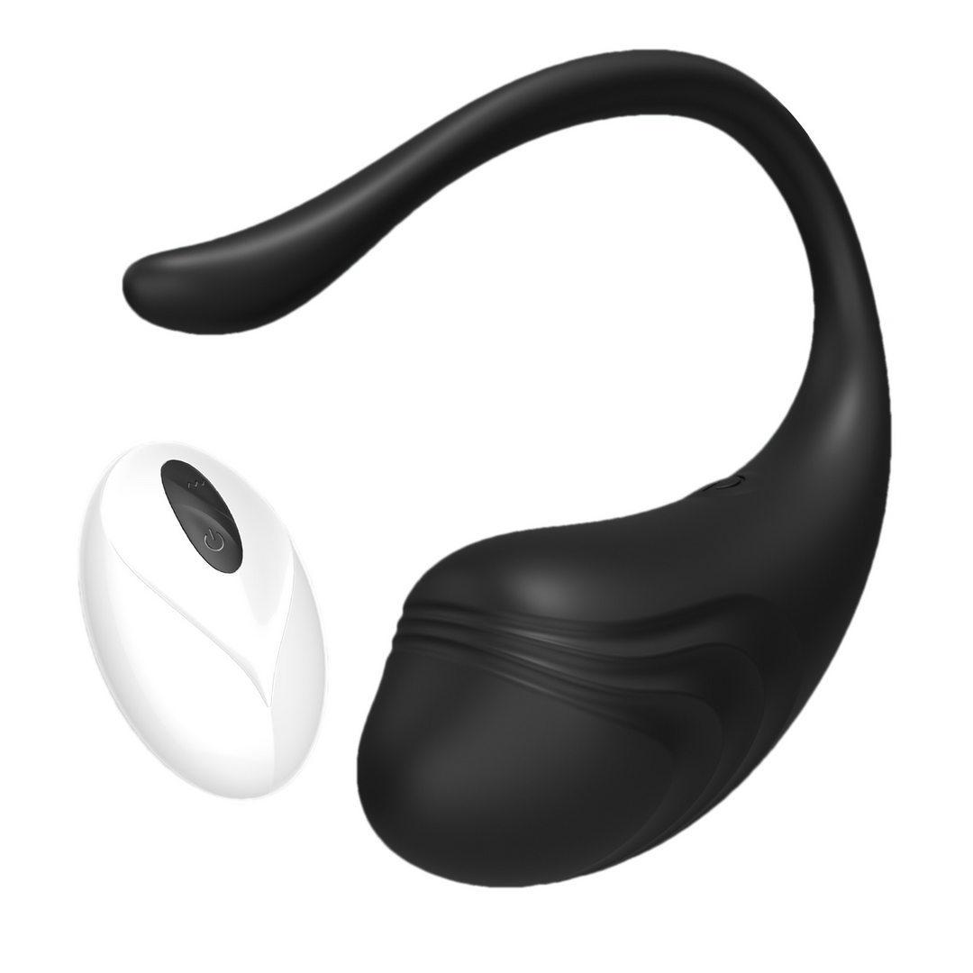 Tamago - Rechargeable Vibrating Egg with Remote Control - Black