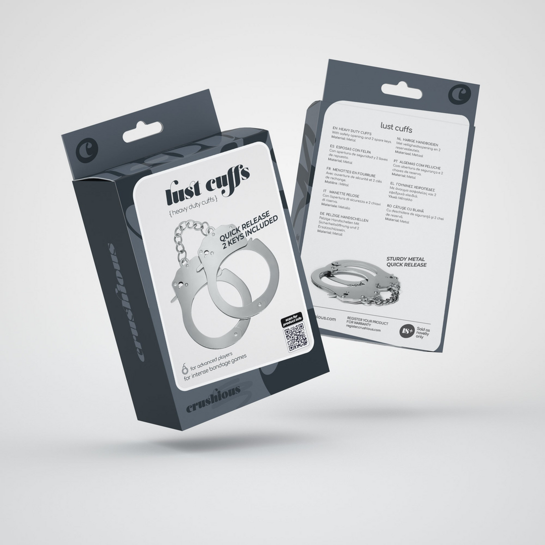 Lust - Metal Handcuffs - Silver 2