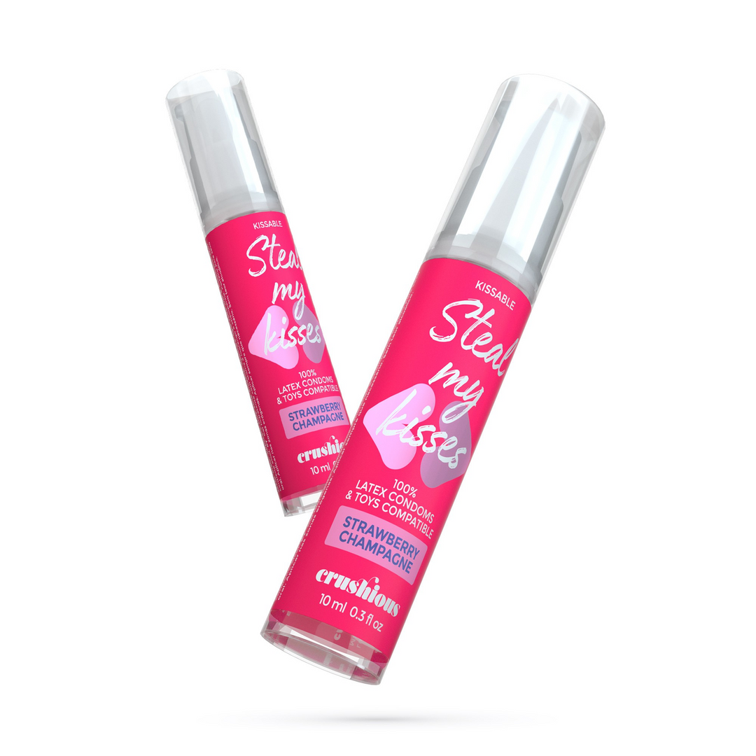 Steal My Kisses - Lubricant - Strawberry Champagne Flavour - 0.3 fl oz / 10 ml 3