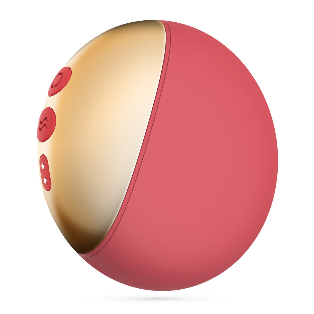 Arcane - Licking Couples Vibrator - Red/Golden 3