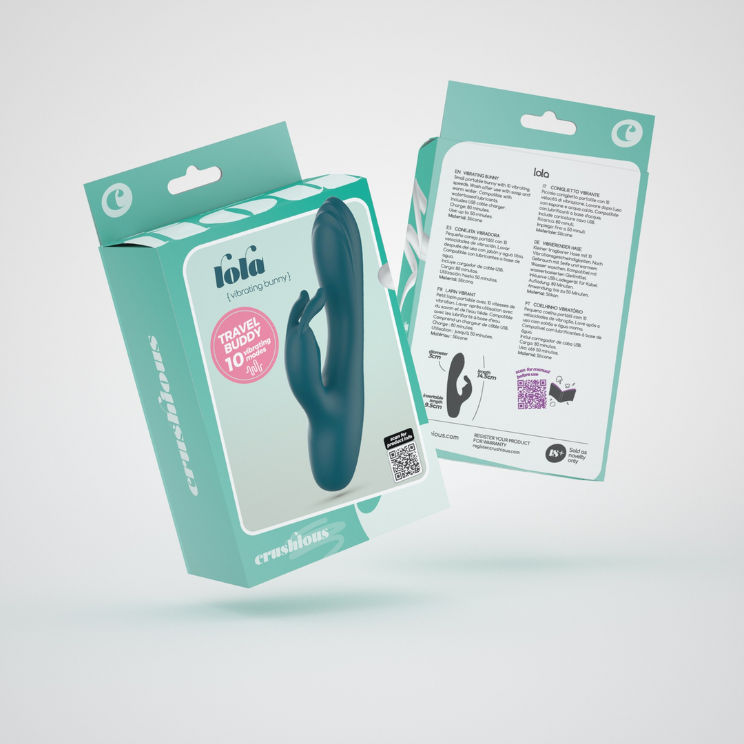 Lola - Mini Rabbit Vibrator - Emerald 2