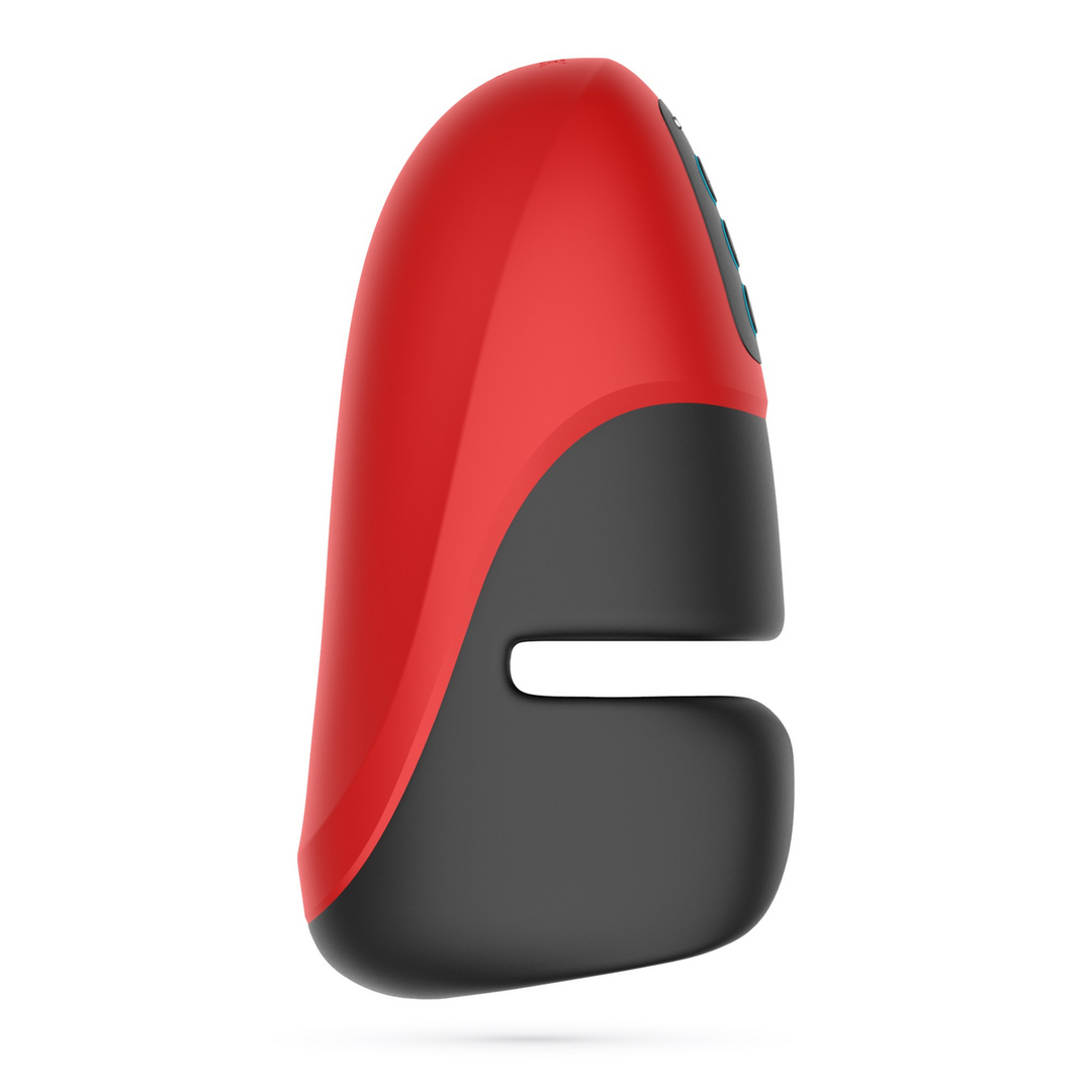 Pancho - Rechargeable Masturbator with Pressure - Red/Black 5