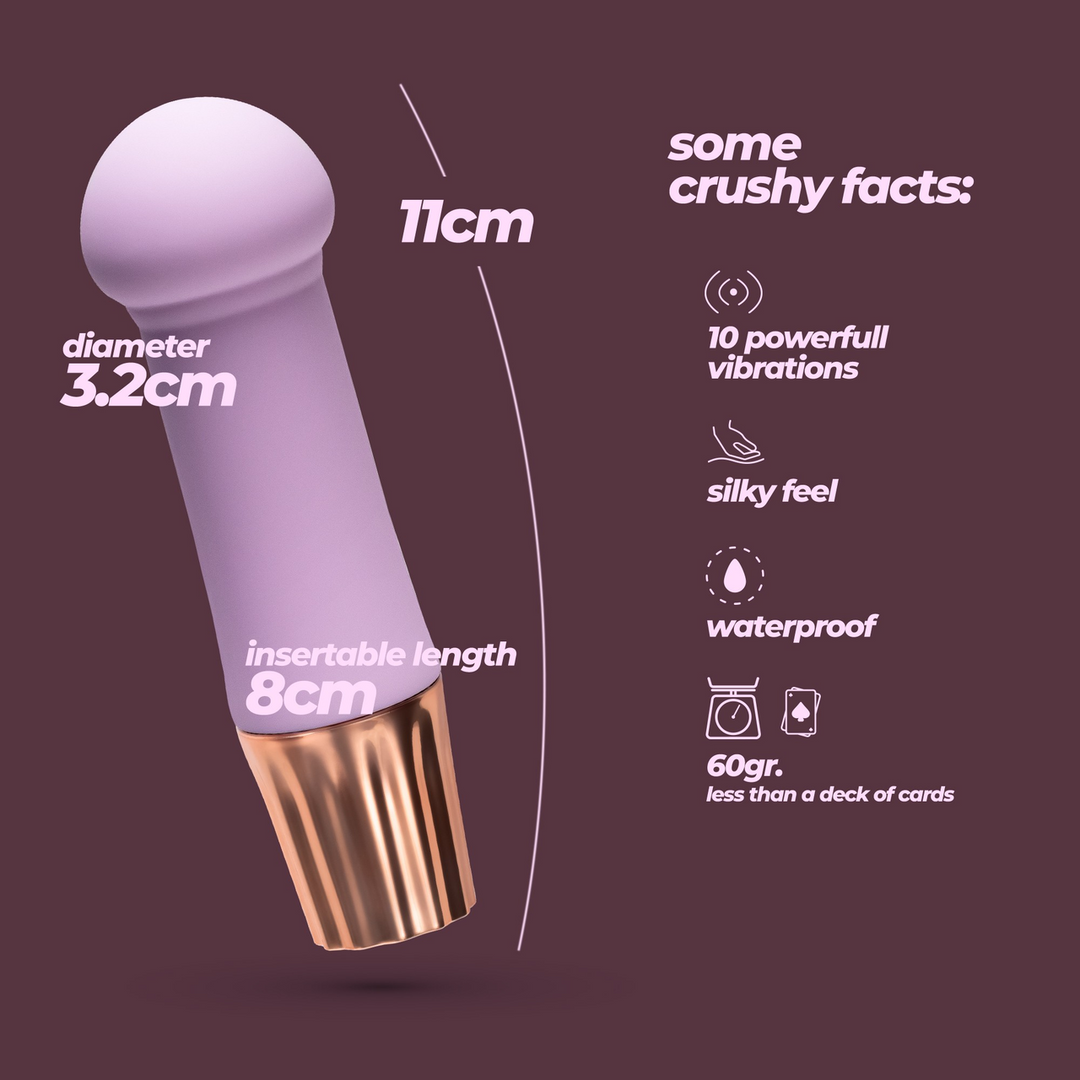 Mellow Puff - Mini Wand Vibrator - Lavender 5